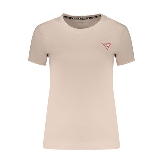 T-shirt en coton rose Guess pour femme