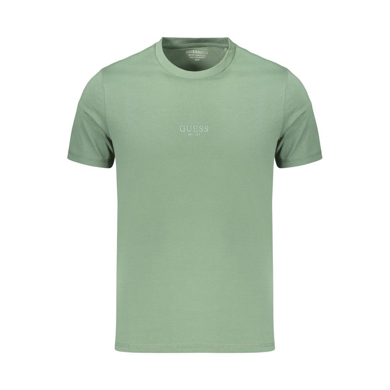 T-shirt vert en coton pour homme Guess Jeans