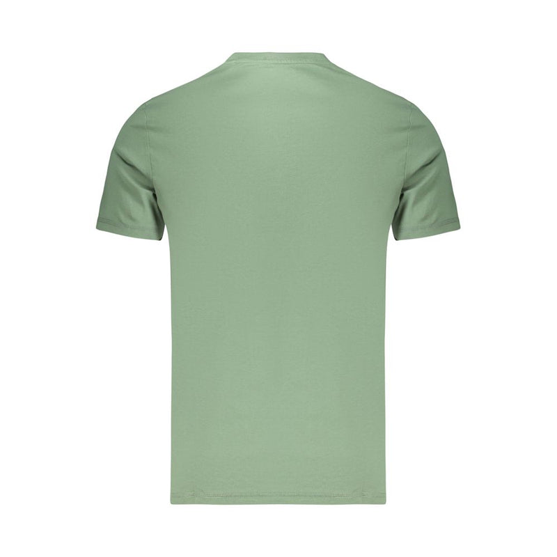 T-shirt vert en coton pour homme Guess Jeans