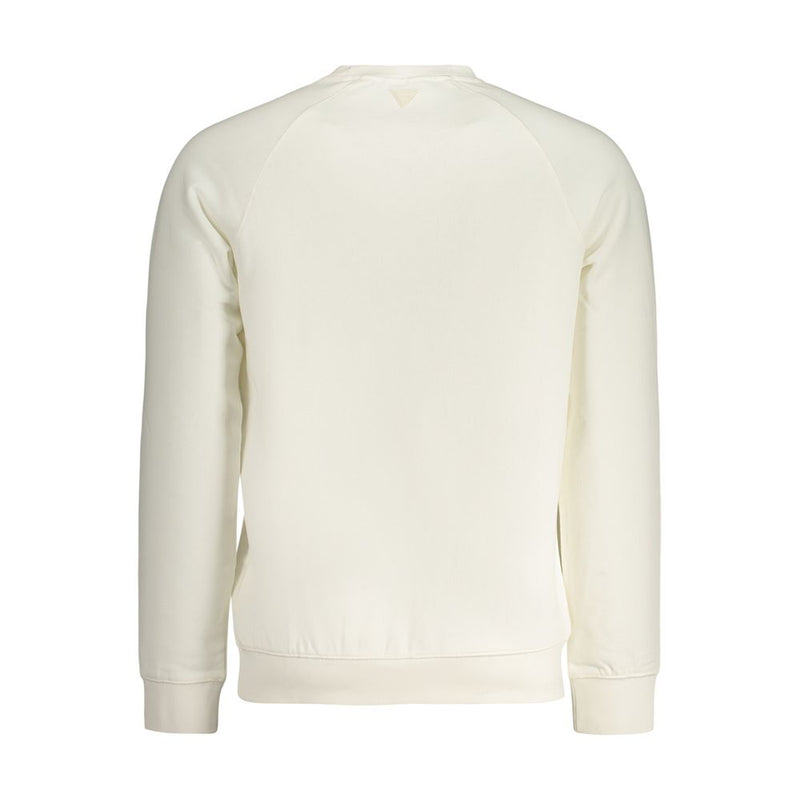 Sweat-shirt Guess Jeans blanc en coton pour homme