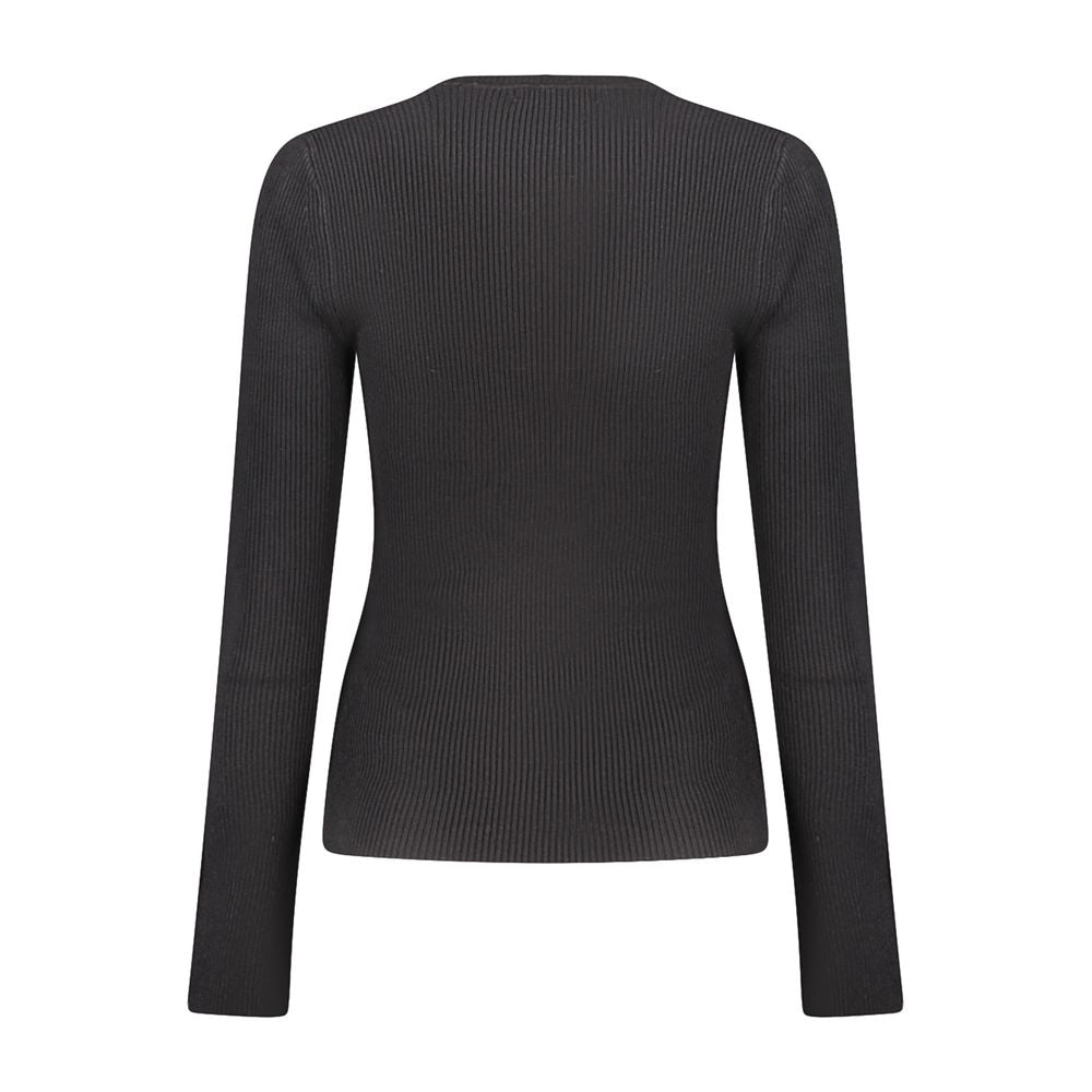 Pull en viscose noire Guess Jeans pour femme