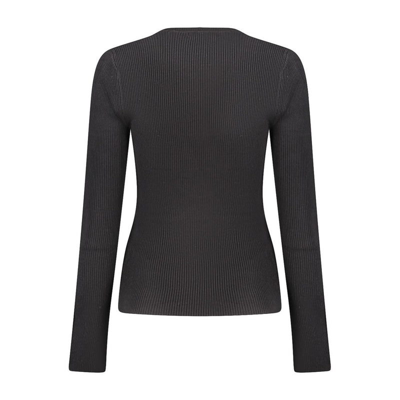Pull en viscose noire Guess Jeans pour femme