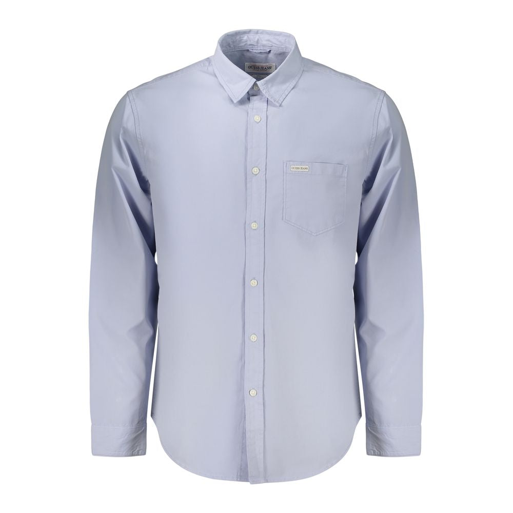Chemise homme Guess Jeans Azzurro en coton