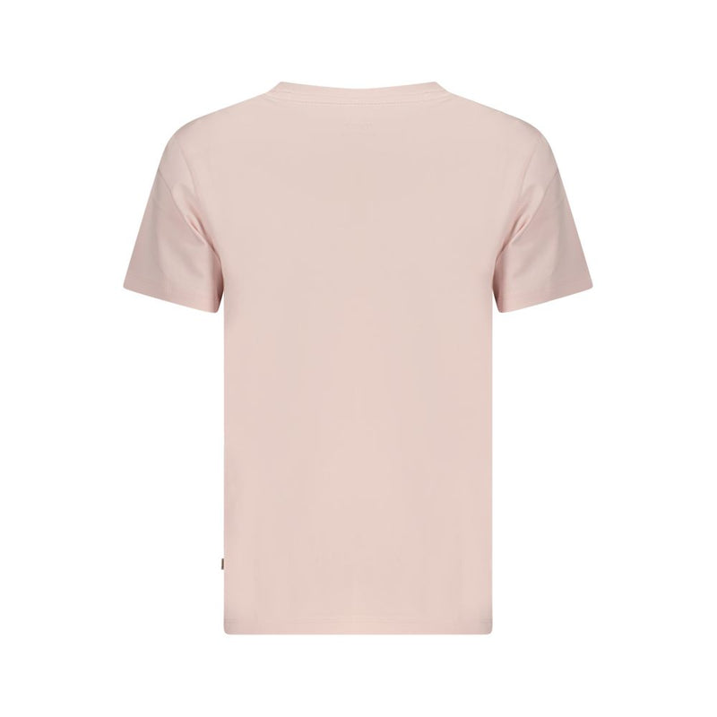 T-shirt Guess Jeans Rosa en coton pour femme