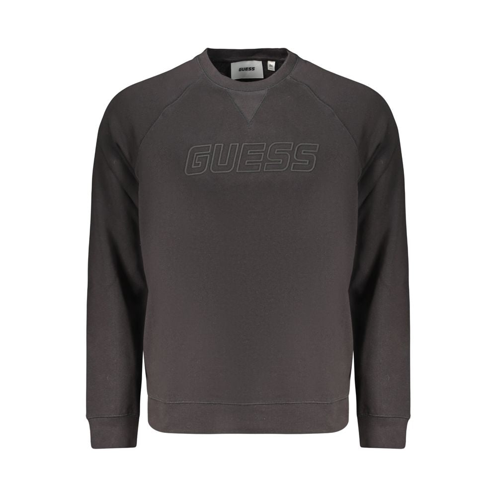 Sweat-shirt Guess Jeans noir en coton pour homme