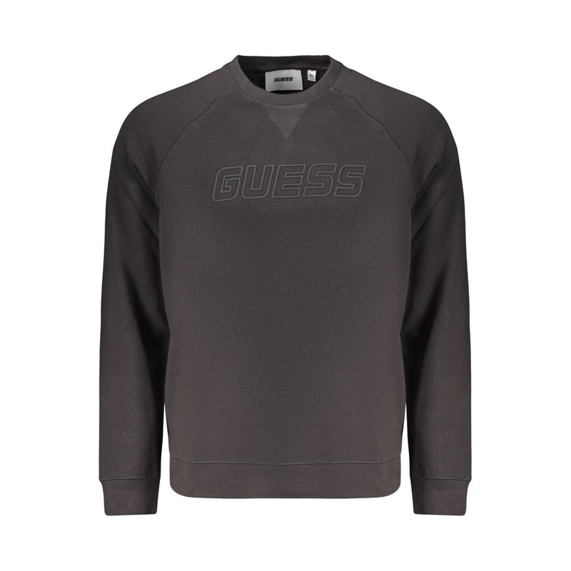 Guess Jeans Black Cotton Men's Sweatshirt