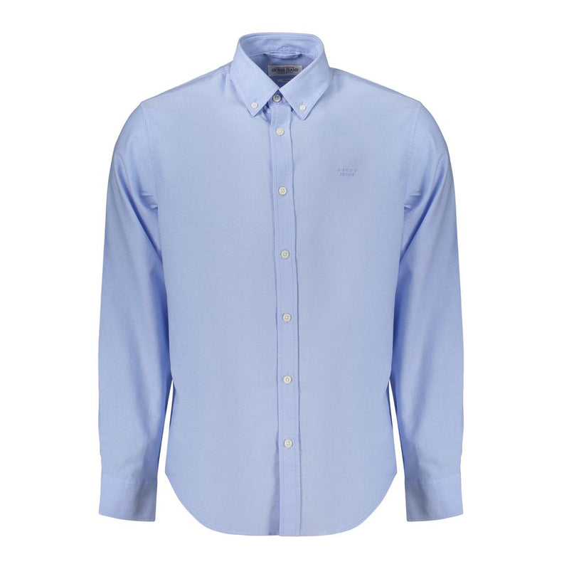 Chemise en coton pour homme Guess Jeans Azzurro