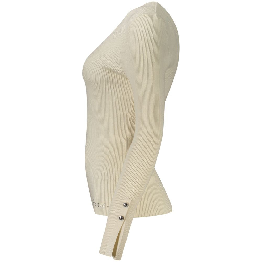 Pull Guess Femme en Viscose Blanc
