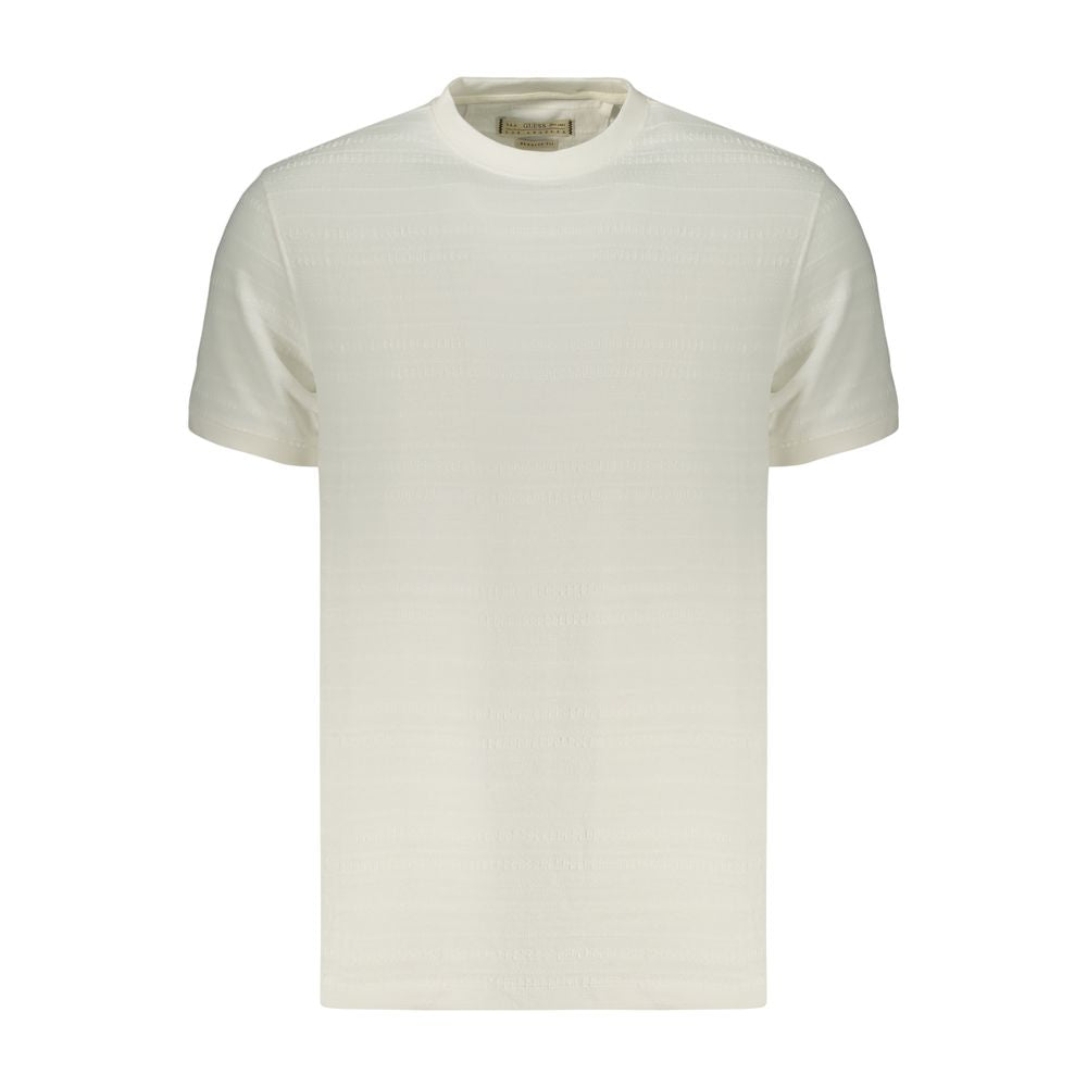 T-shirt en coton blanc Guess pour homme