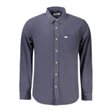 Chemise Guess pour homme en coton bleu
