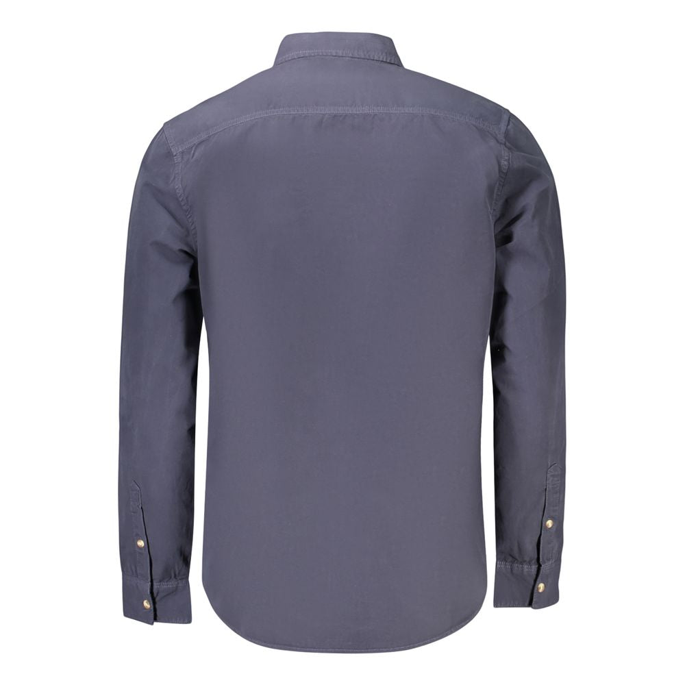 Chemise Guess pour homme en coton bleu