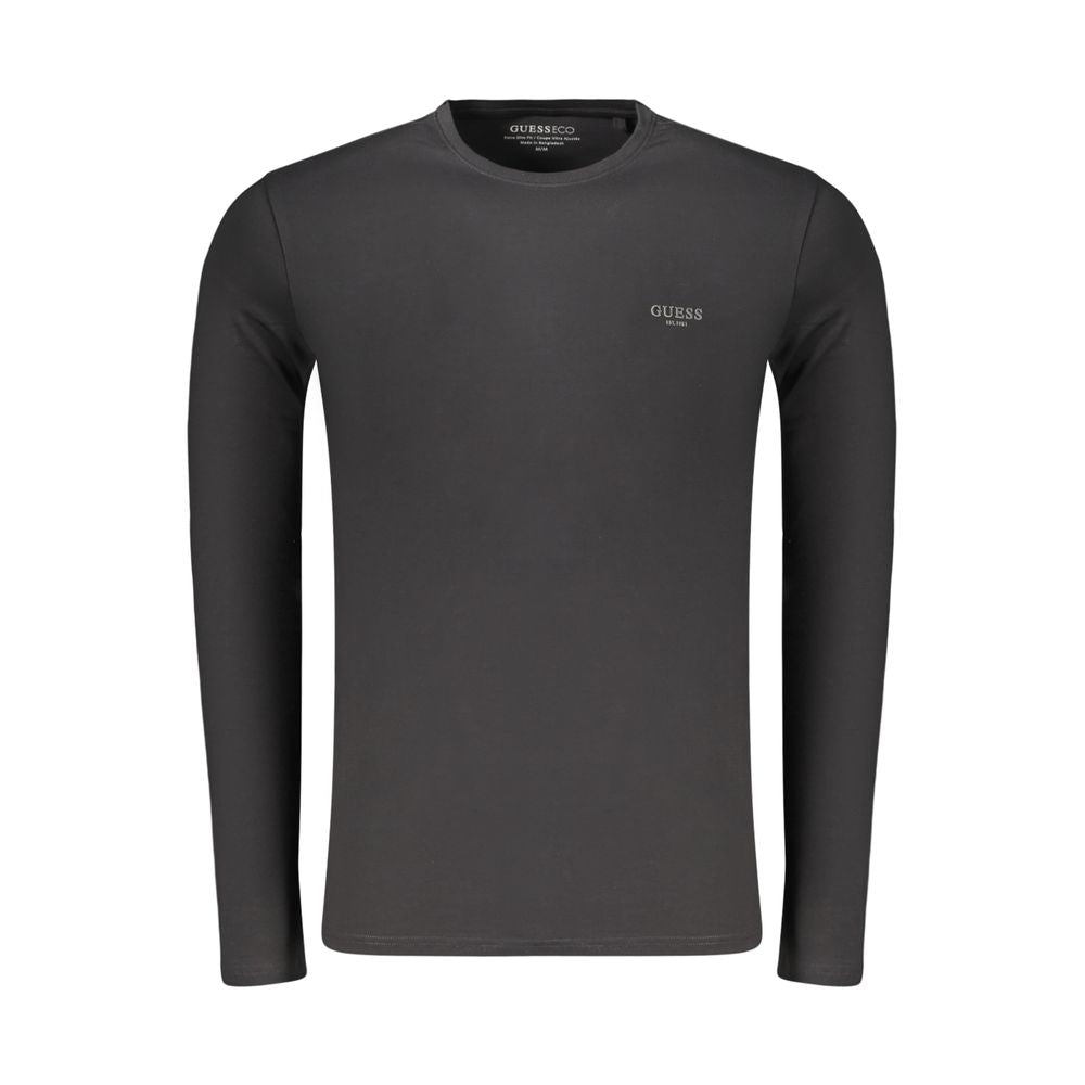 T-shirt Guess Jeans noir en coton pour homme