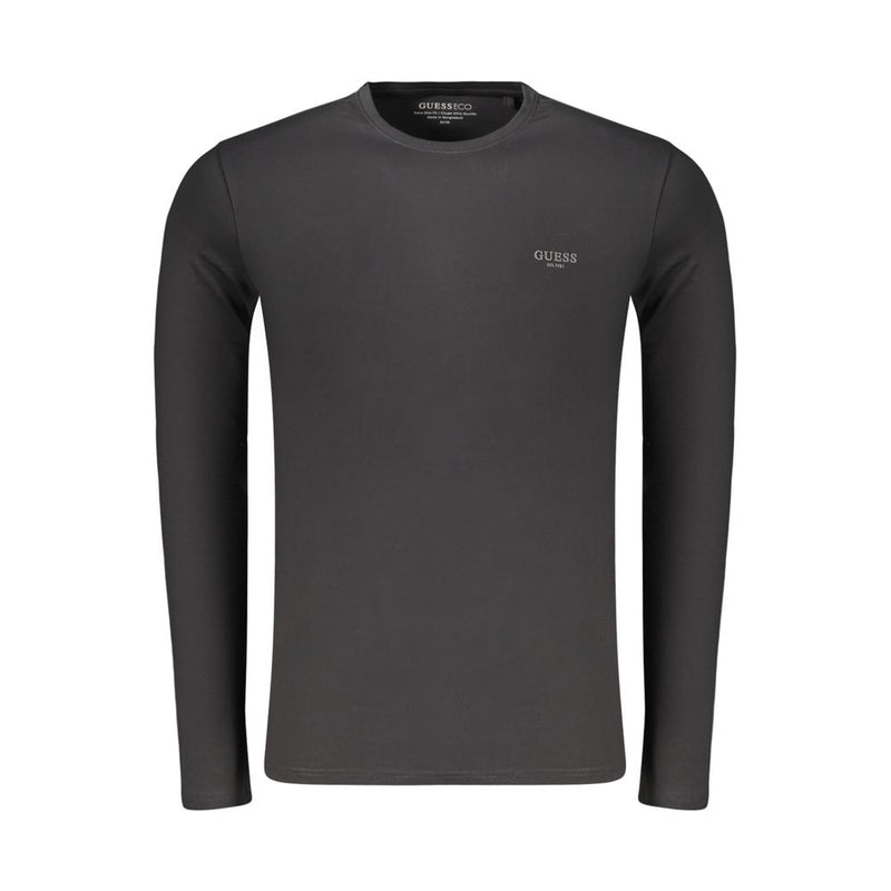 Guess Jeans Black Cotton Men's T-Shirt