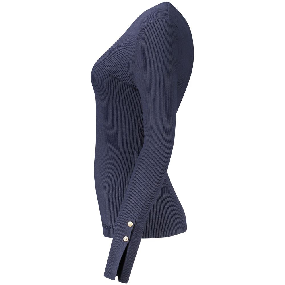 Pull femme Guess Jeans en viscose bleue