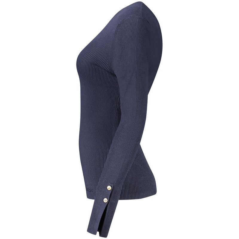 Pull femme Guess Jeans en viscose bleue