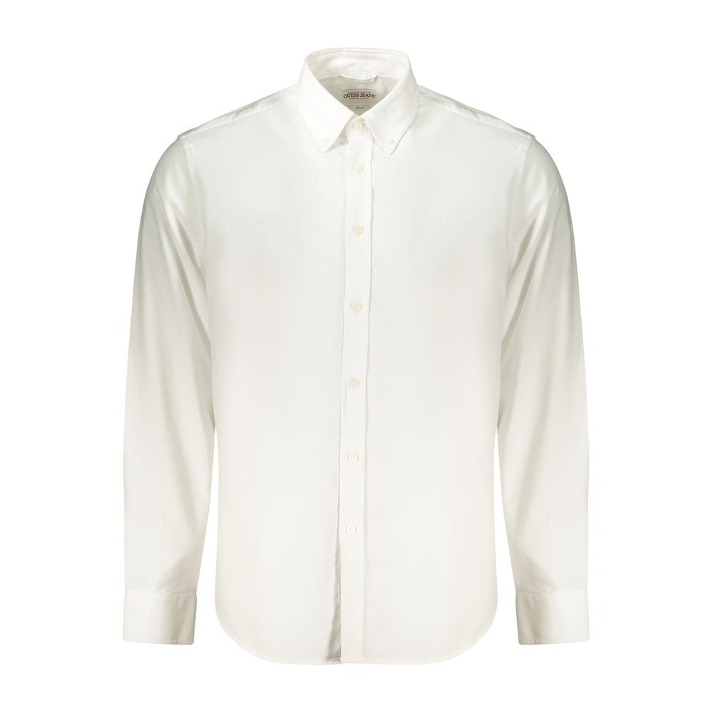 Chemise Guess en coton blanc pour homme