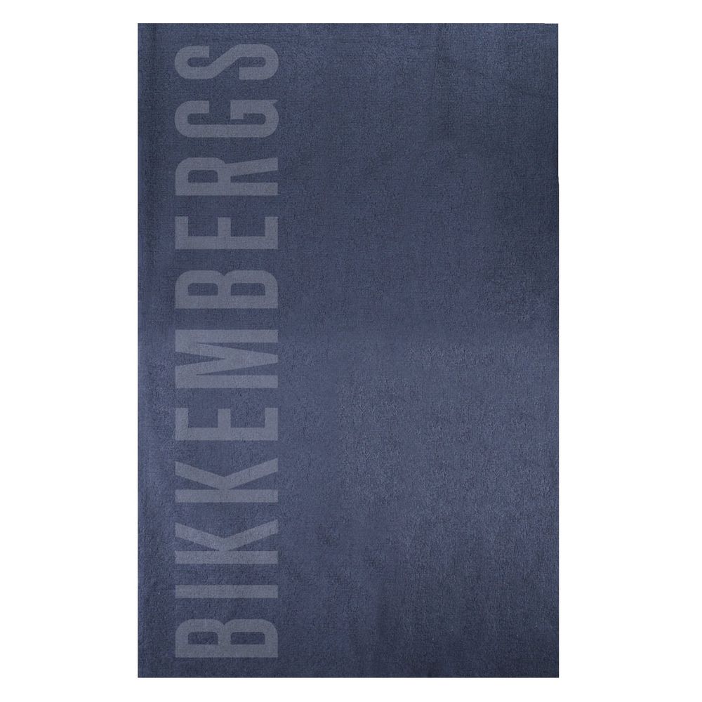 Serviette de bain Bikkembergs en coton bleu pour homme