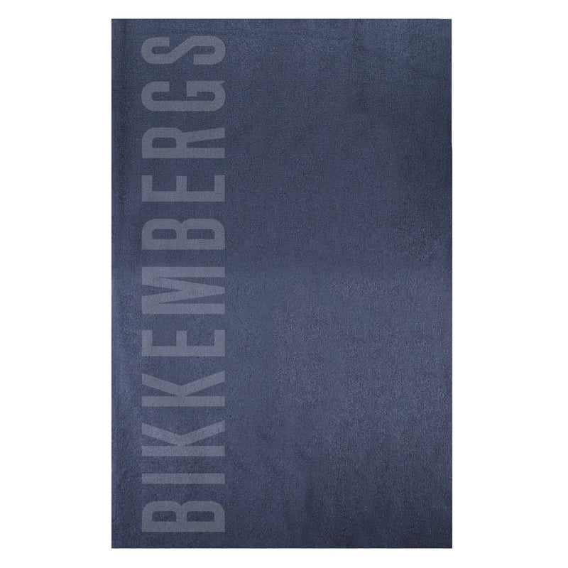 Serviette de bain Bikkembergs en coton bleu pour homme