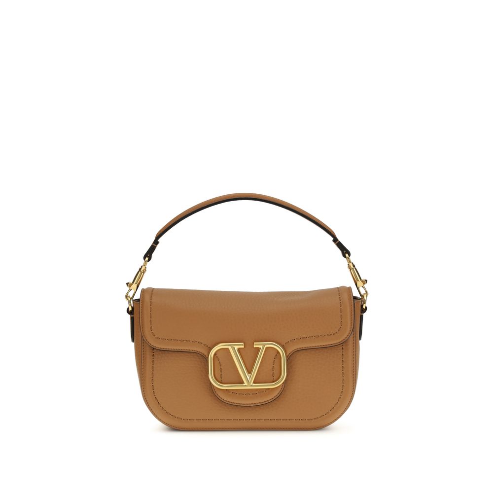 Sac bandoulière Valentino Garavani Bos Taurus en cuir de veau beige