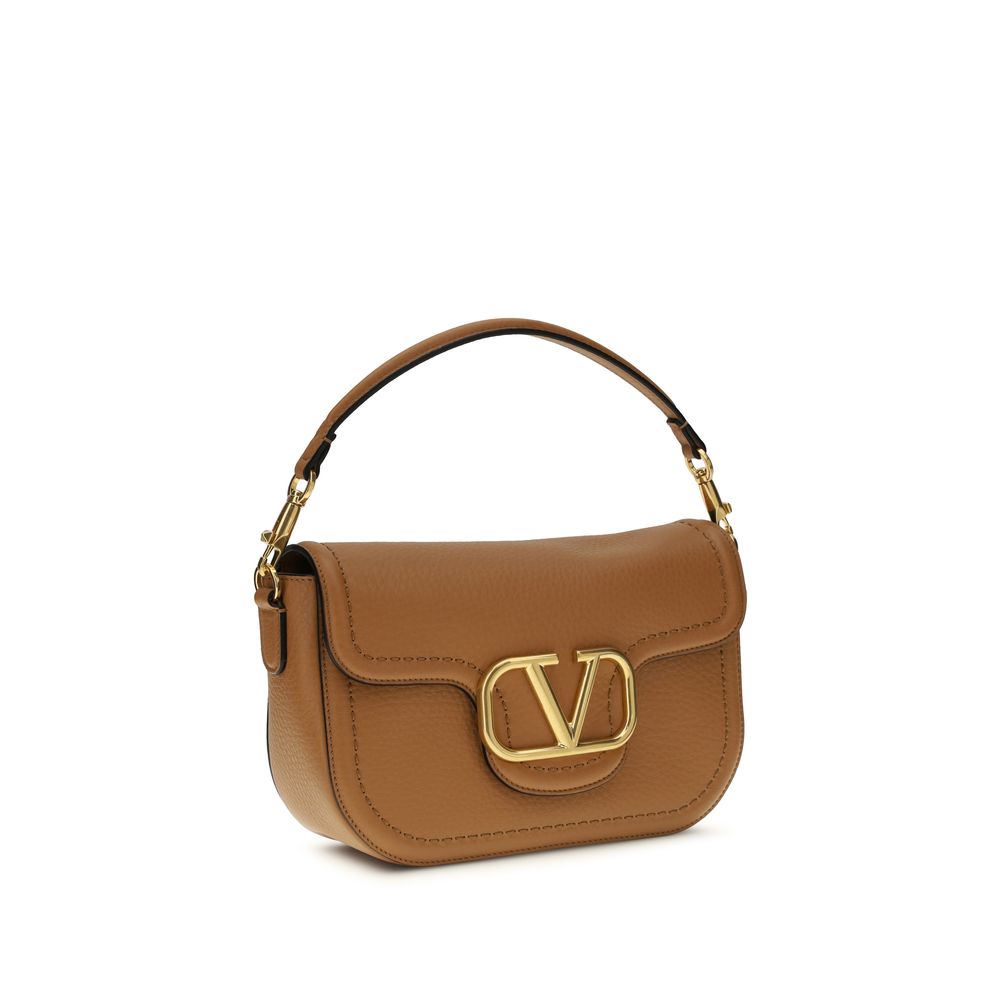 Sac bandoulière Valentino Garavani Bos Taurus en cuir de veau beige