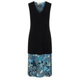 Robe femme Trussardi en soie bleue