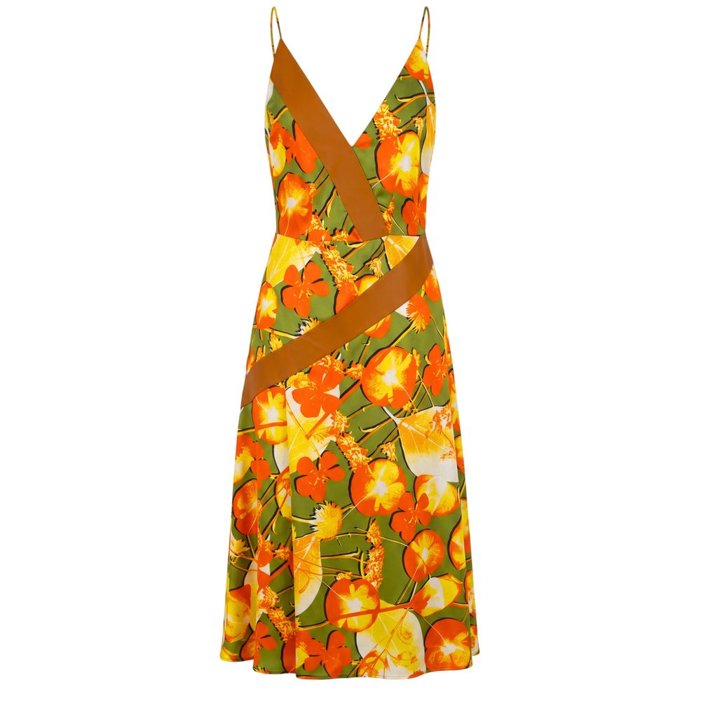 Robe en soie jaune Trussardi pour femme