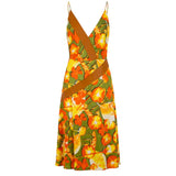 Robe en soie jaune Trussardi pour femme