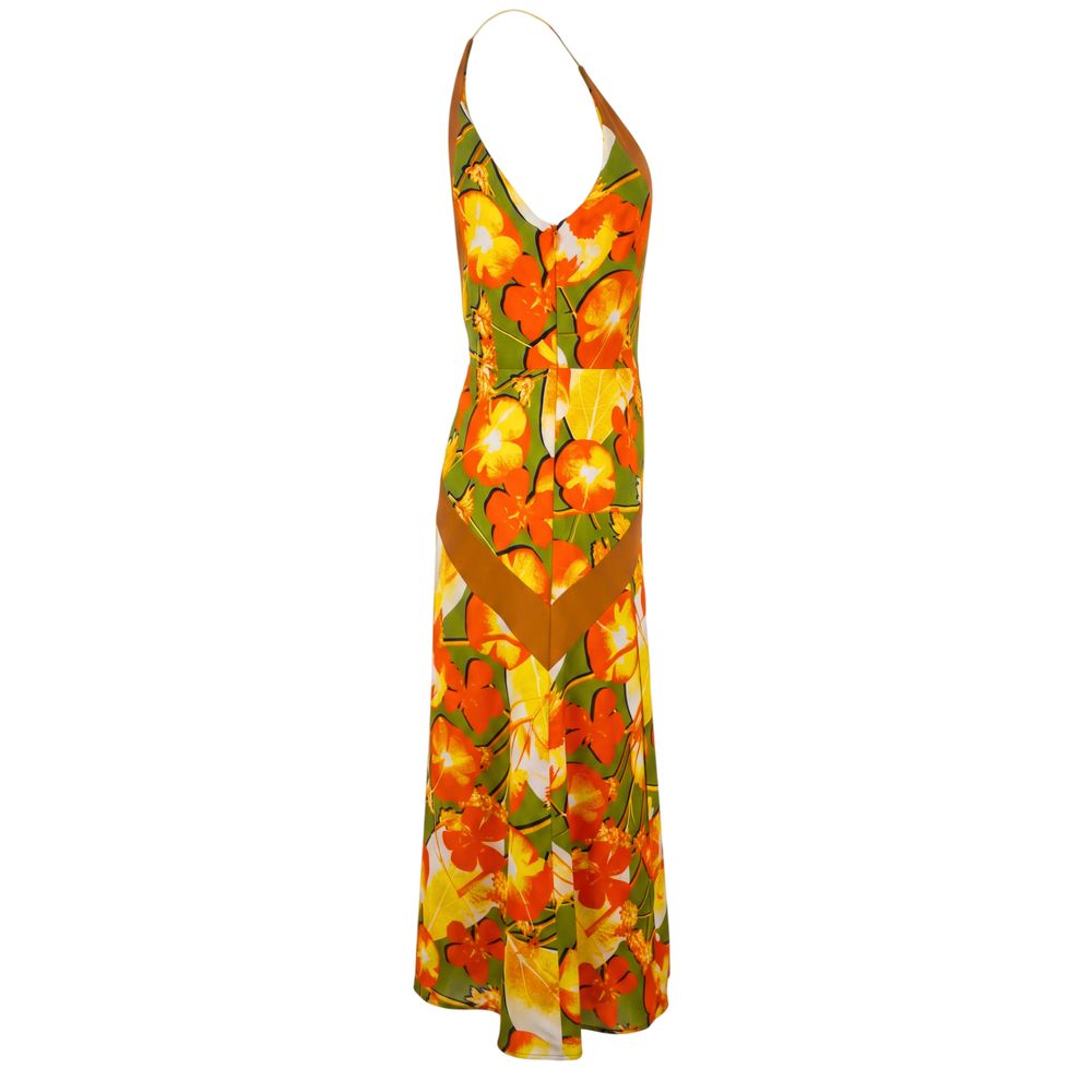 Robe en soie jaune Trussardi pour femme