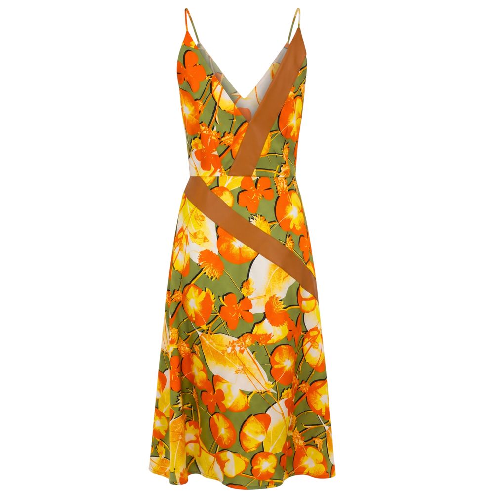 Robe en soie jaune Trussardi pour femme