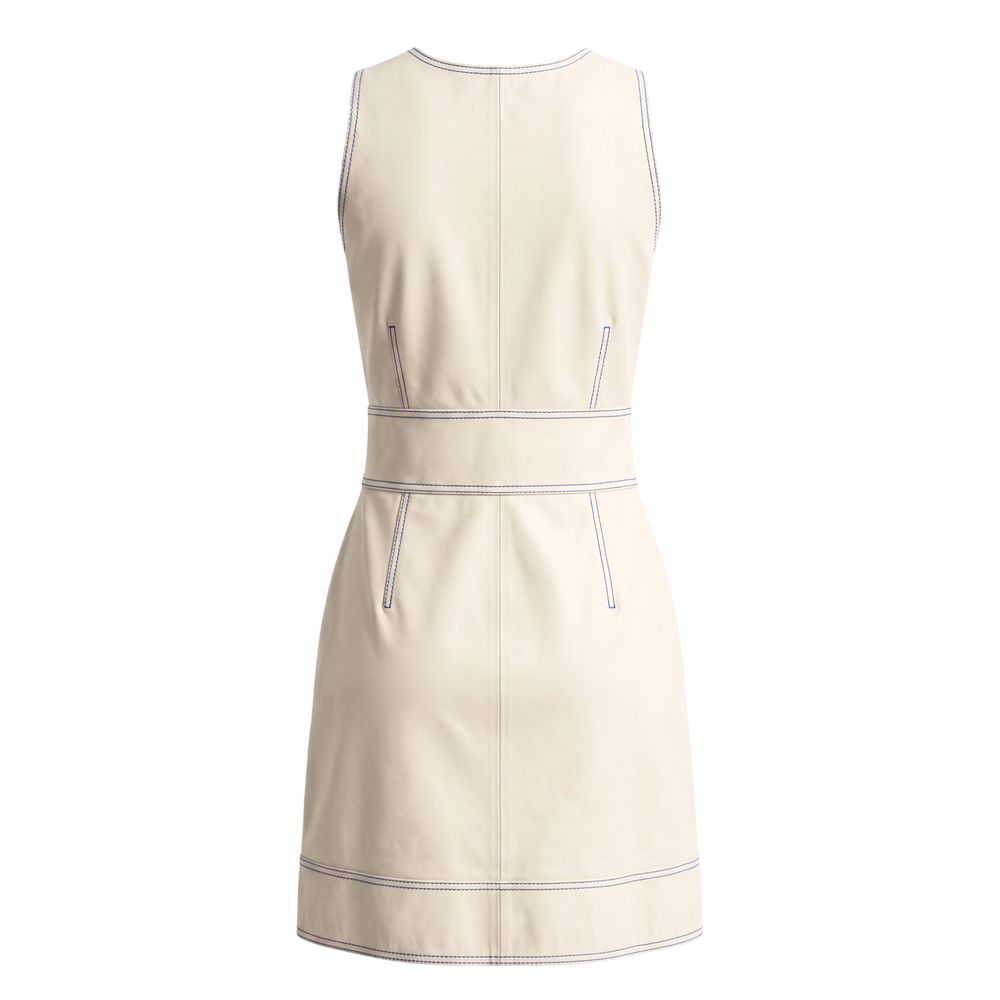 Robe Trussardi en agneau beige pour femme