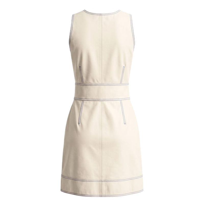 Robe Trussardi en agneau beige pour femme