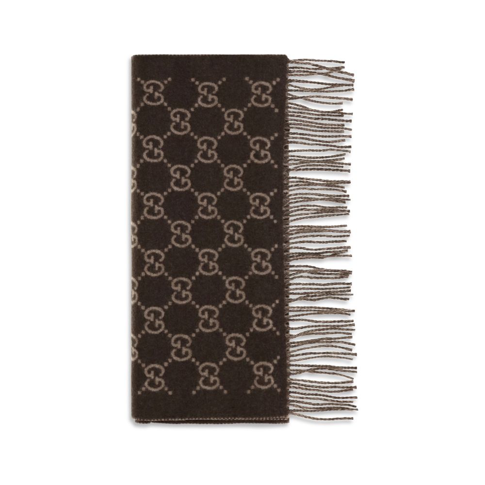Écharpe Gucci en cachemire marron