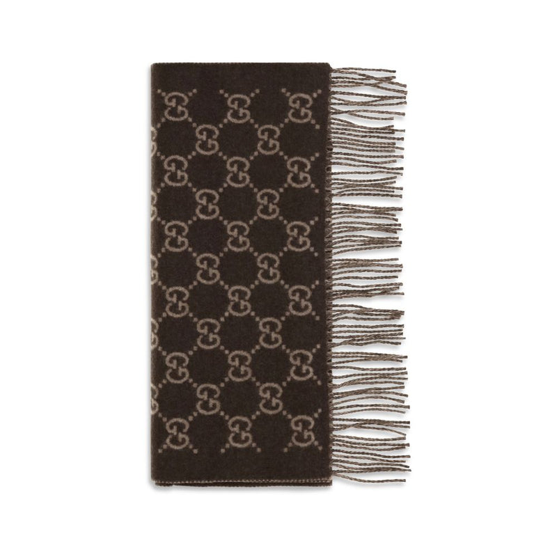 Écharpe Gucci en cachemire marron