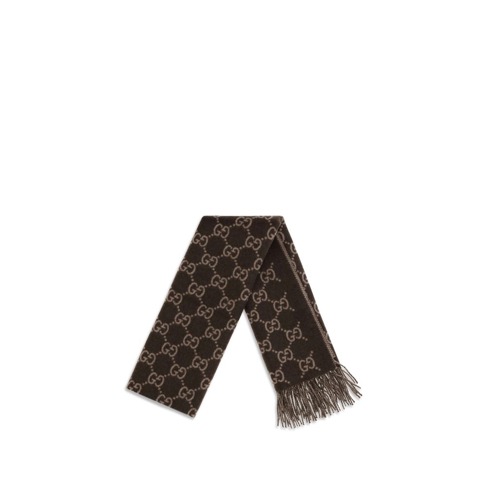 Écharpe Gucci en cachemire marron