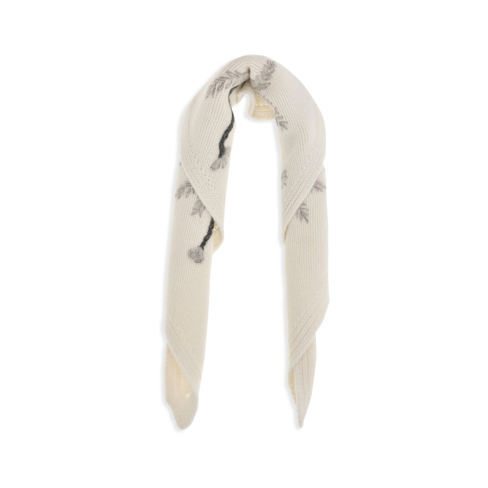 P.A.R.O.S.H. Écharpe Oves Aries en Laine Beige