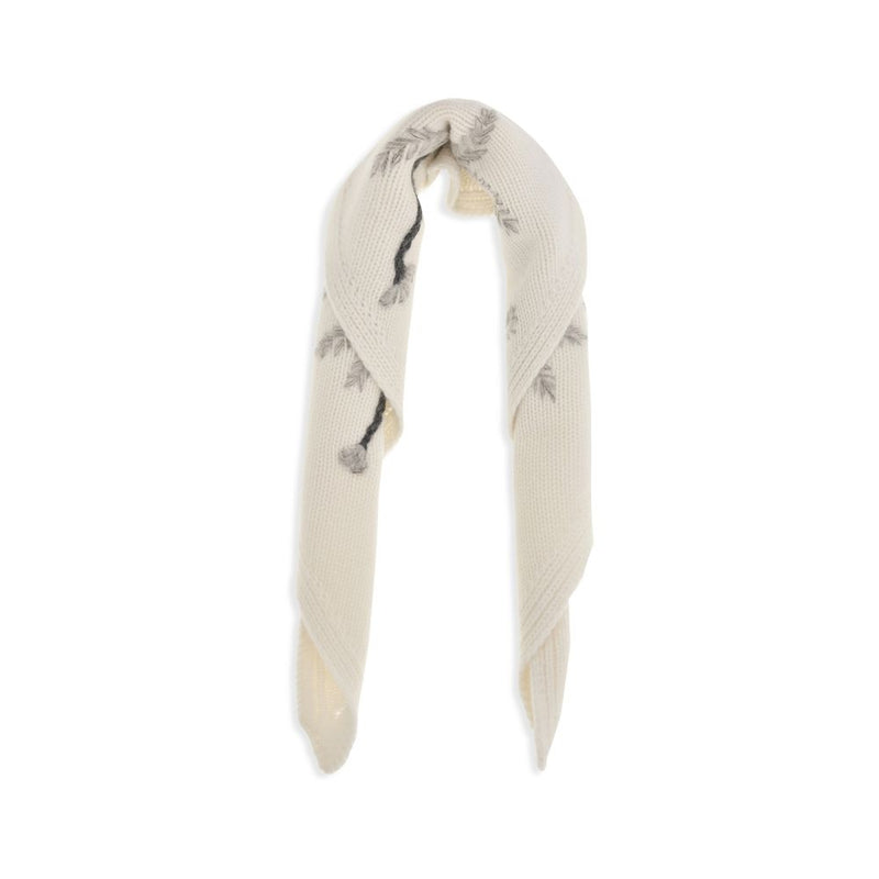 P.A.R.O.S.H. Écharpe Oves Aries en Laine Beige