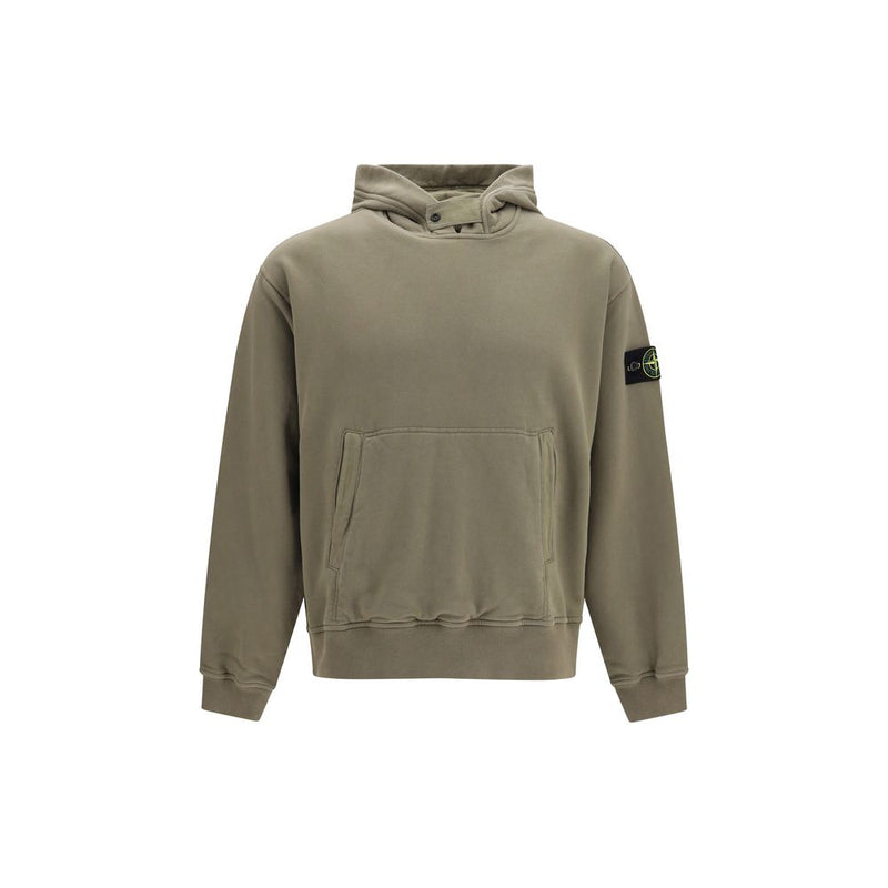 Sweat-shirt bicolore en coton Stone Island