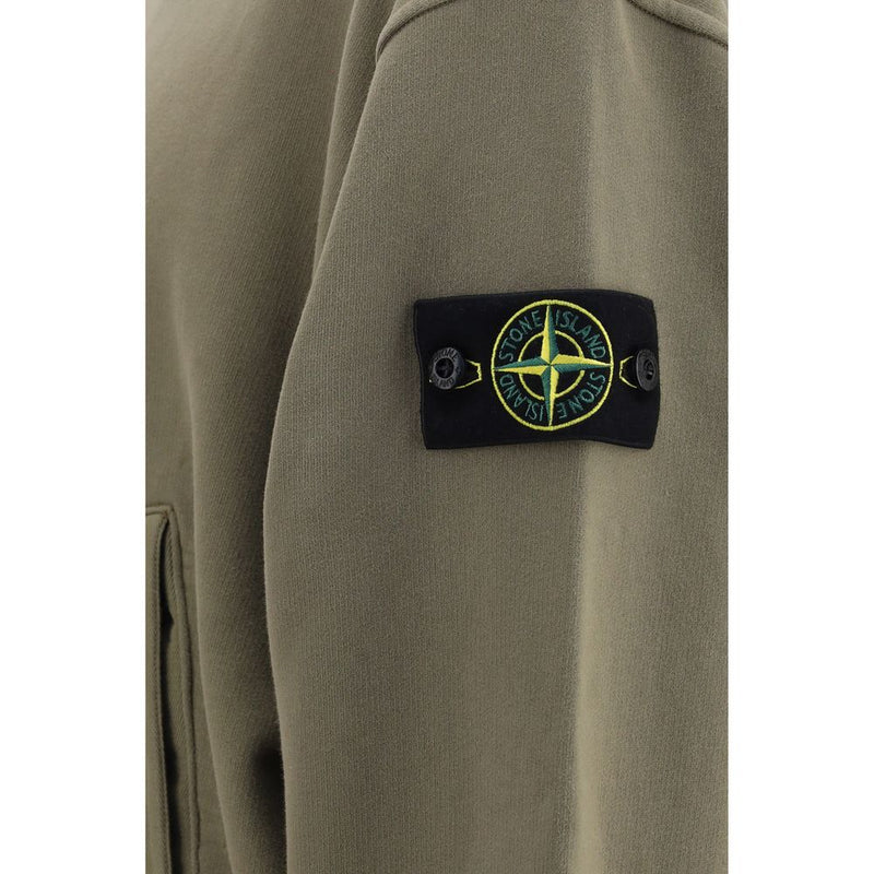 Sweat-shirt bicolore en coton Stone Island