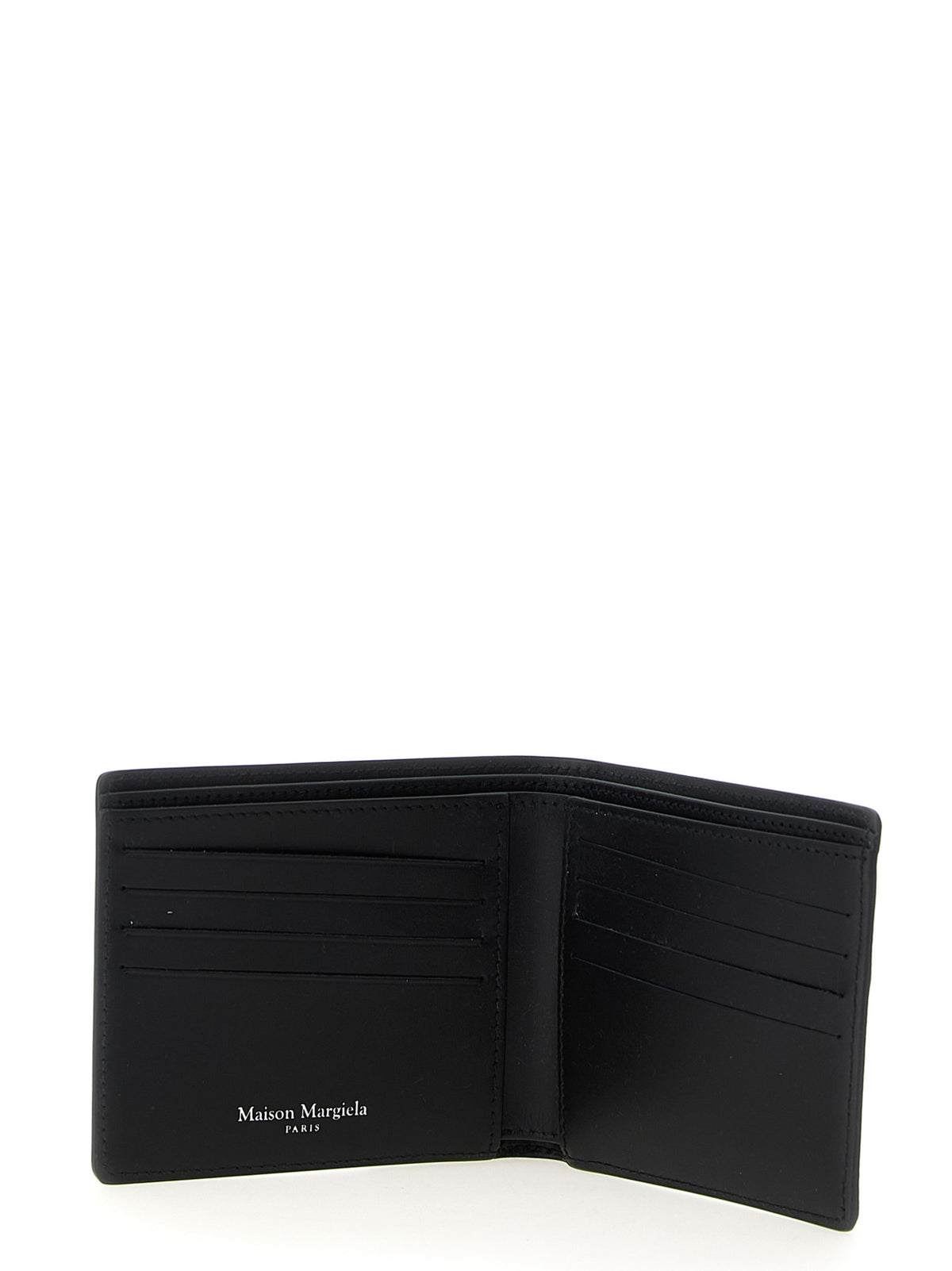 Portefeuille en cuir noir Maison Margiela