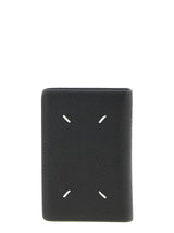 Porte-cartes en cuir de veau noir Maison Margiela