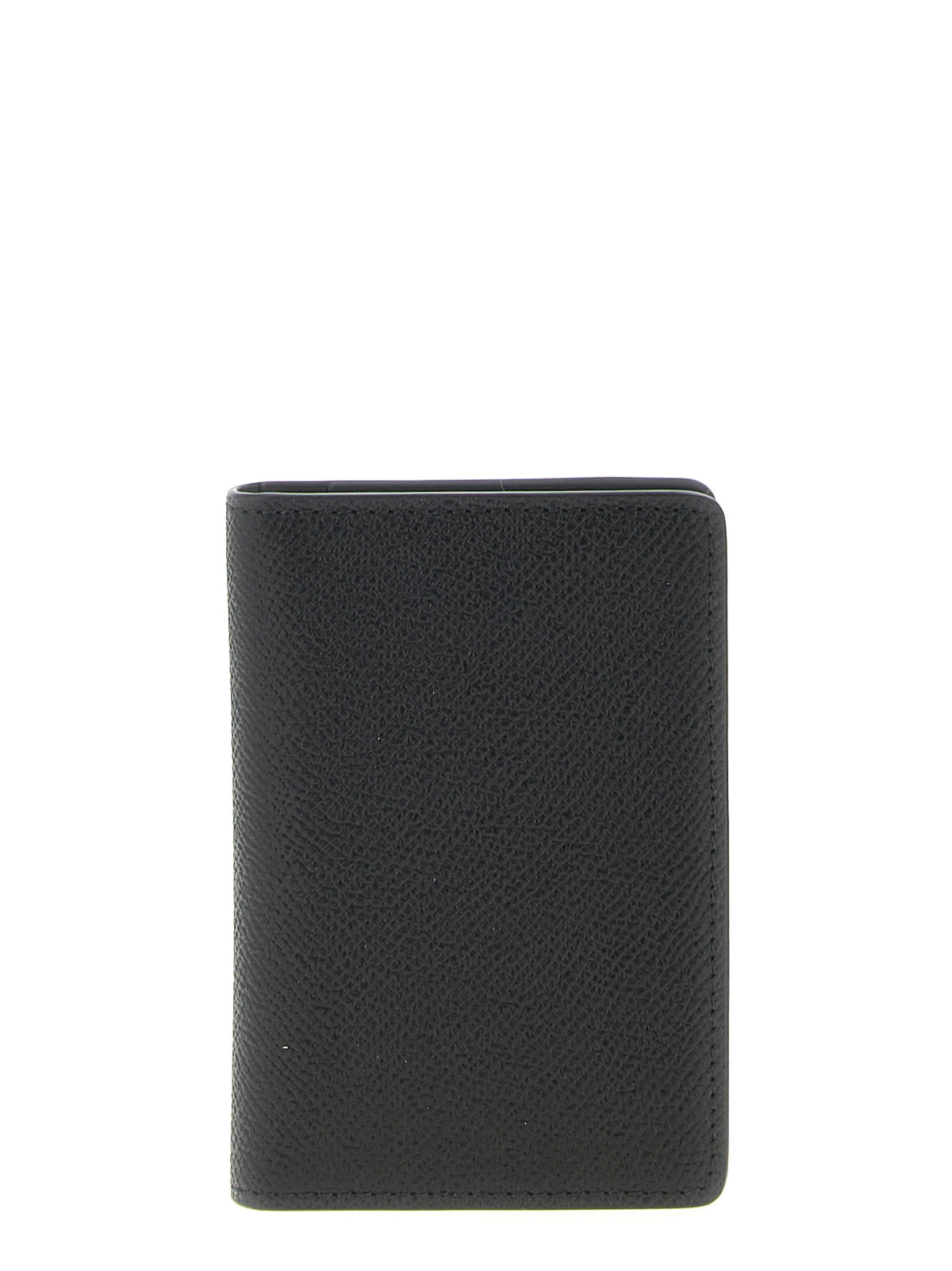 Porte-cartes en cuir de veau noir Maison Margiela