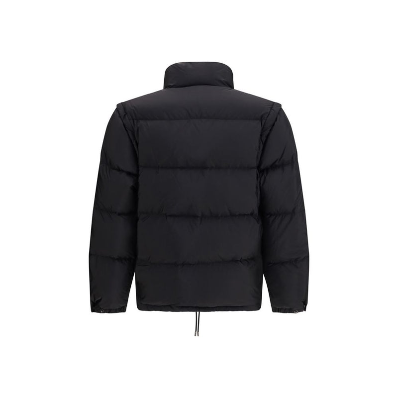 Doudoune longue Prada en duvet d'oie noir