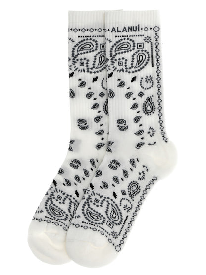 Alanui Bicolor Cotton Socks