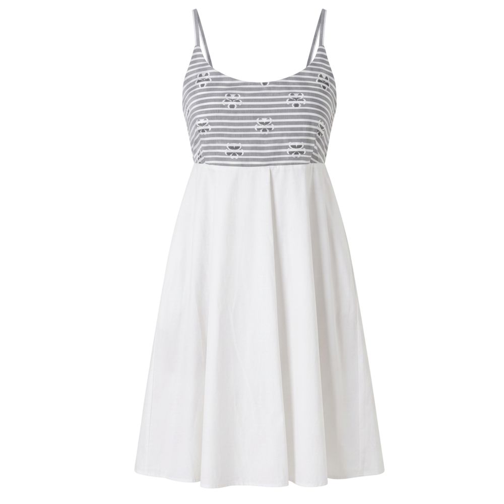 Robe blanche en coton Trussardi Jeans pour femme