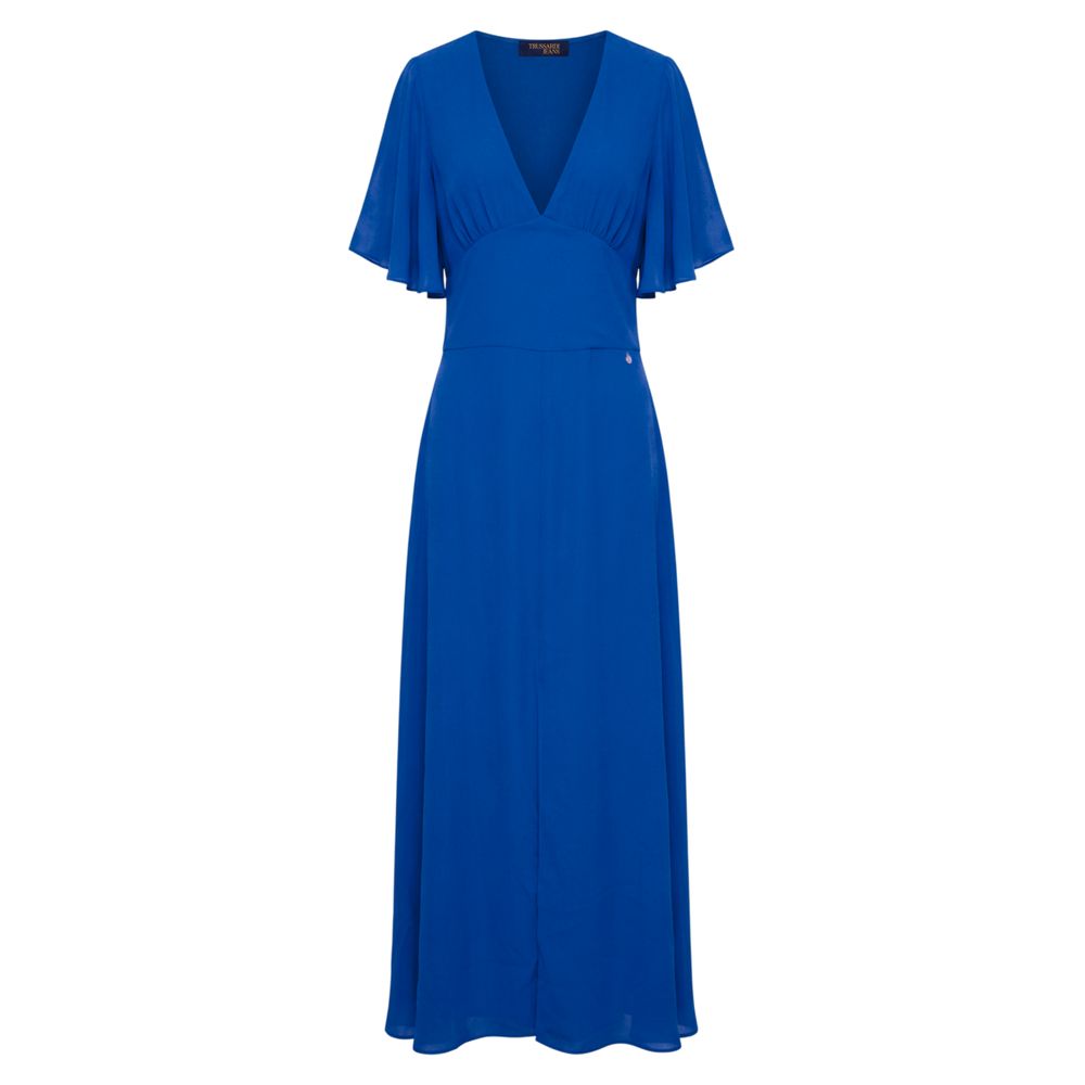 Robe Femme Trussardi Jeans Bleue en Polyester