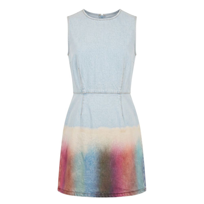 Robe Femme en Coton Bleu Trussardi Jeans
