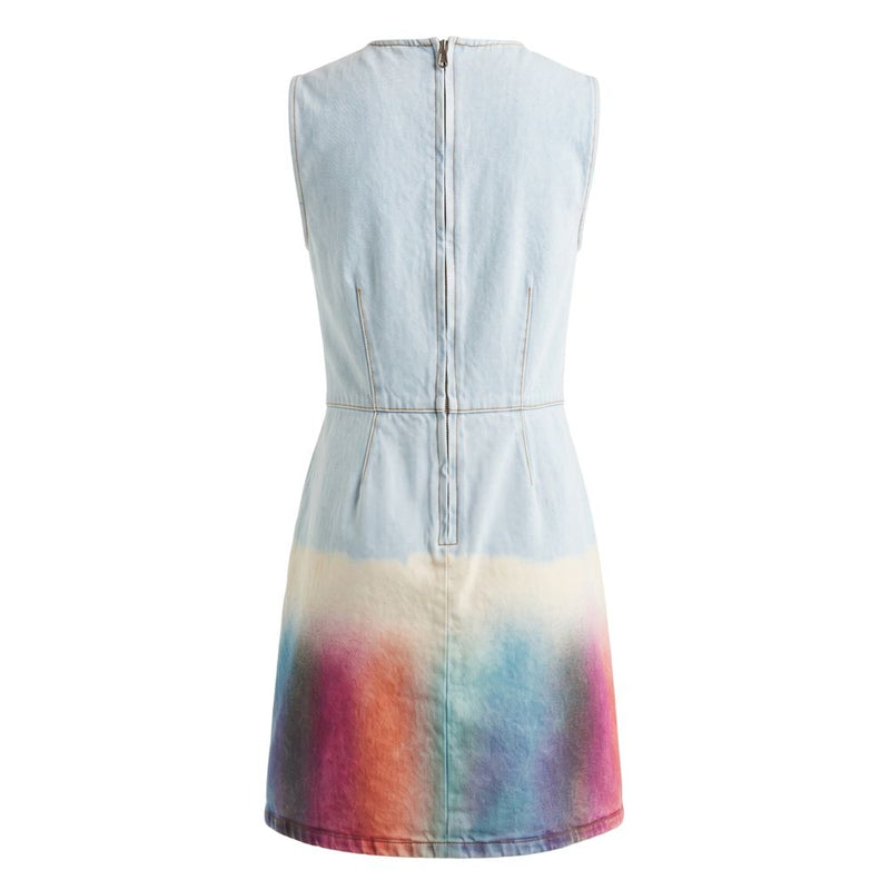 Robe Femme en Coton Bleu Trussardi Jeans