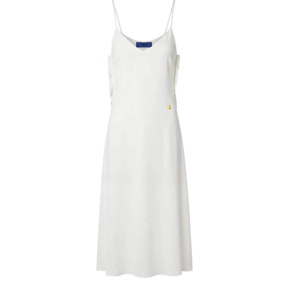 Robe Femme en Polyester Blanc Trussardi Jeans