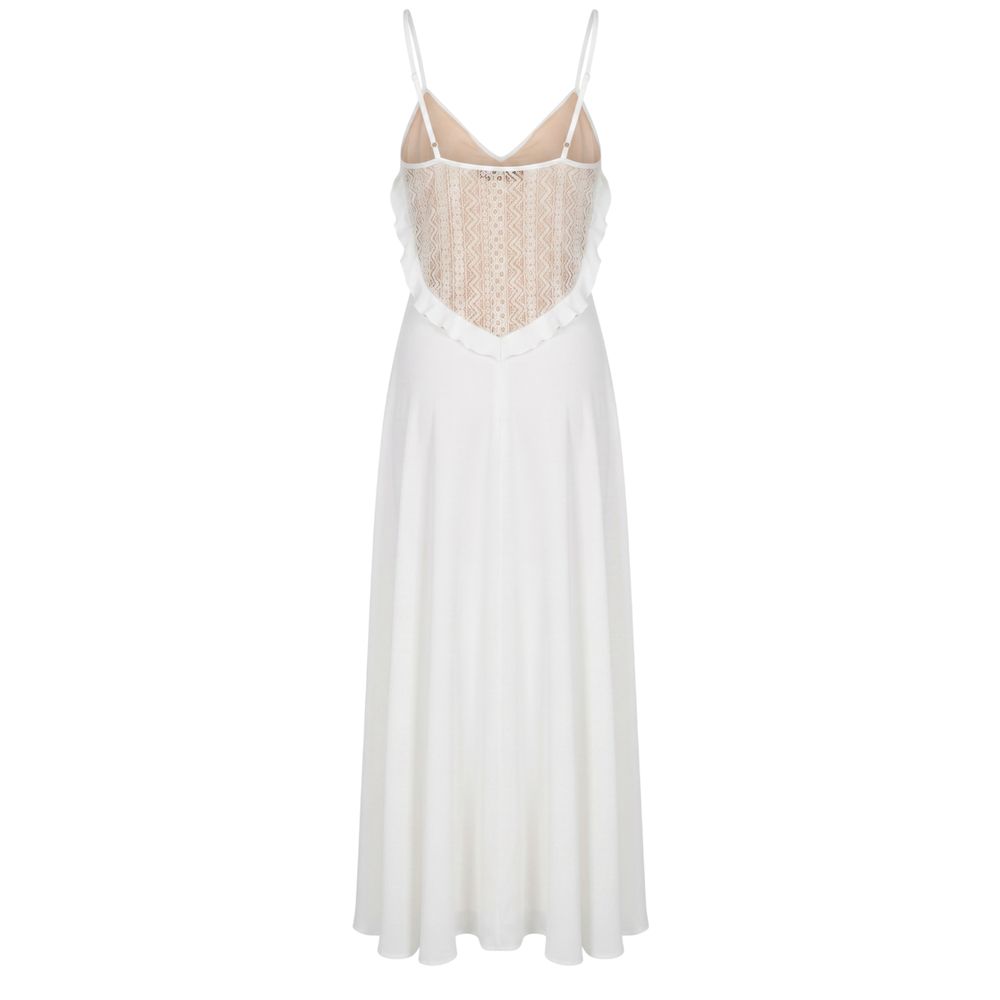 Robe Femme en Polyester Blanc Trussardi Jeans