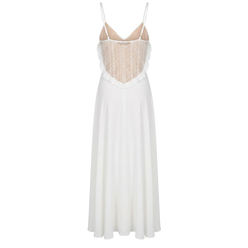 Robe Femme en Polyester Blanc Trussardi Jeans